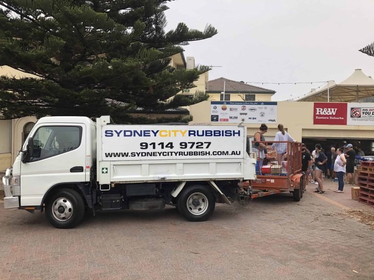 sydney city rubbish truck