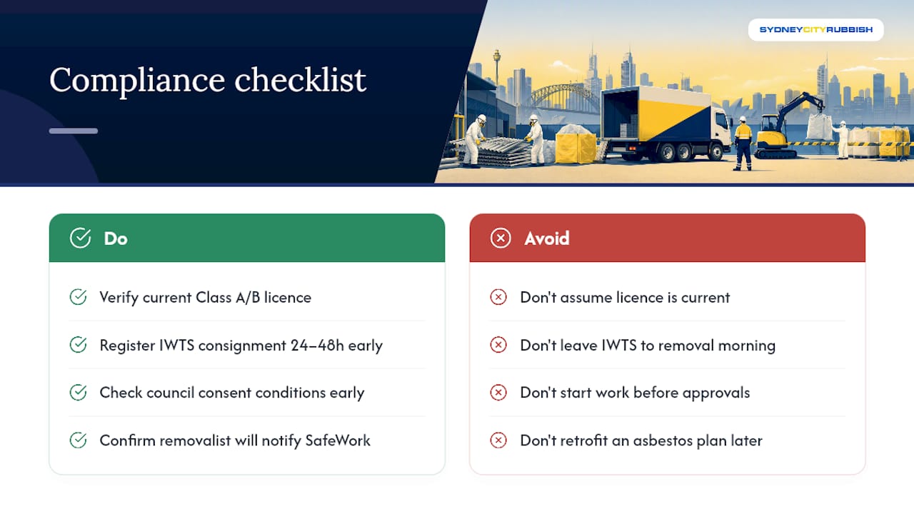 Asbestos removal regulatory requirements overview