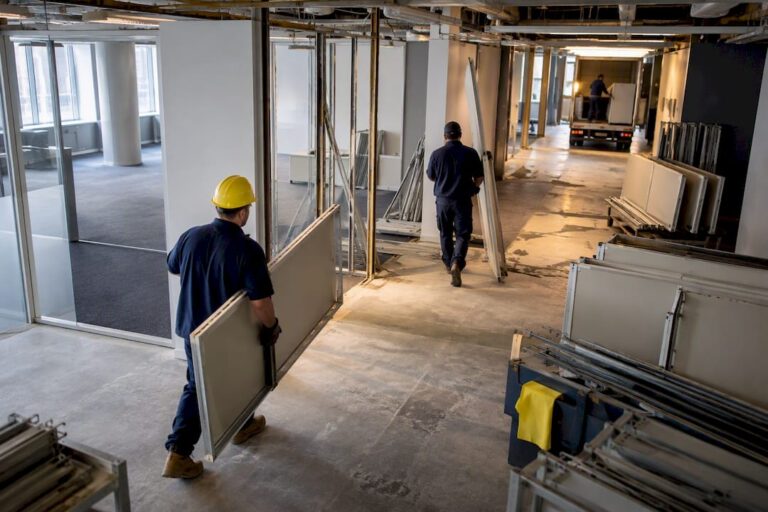 Commercial office strip out underway