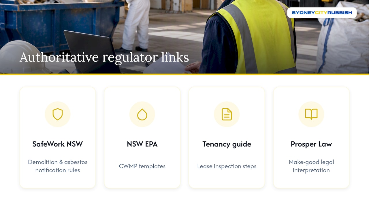Authoritative regulator and guidance links — overview diagram
